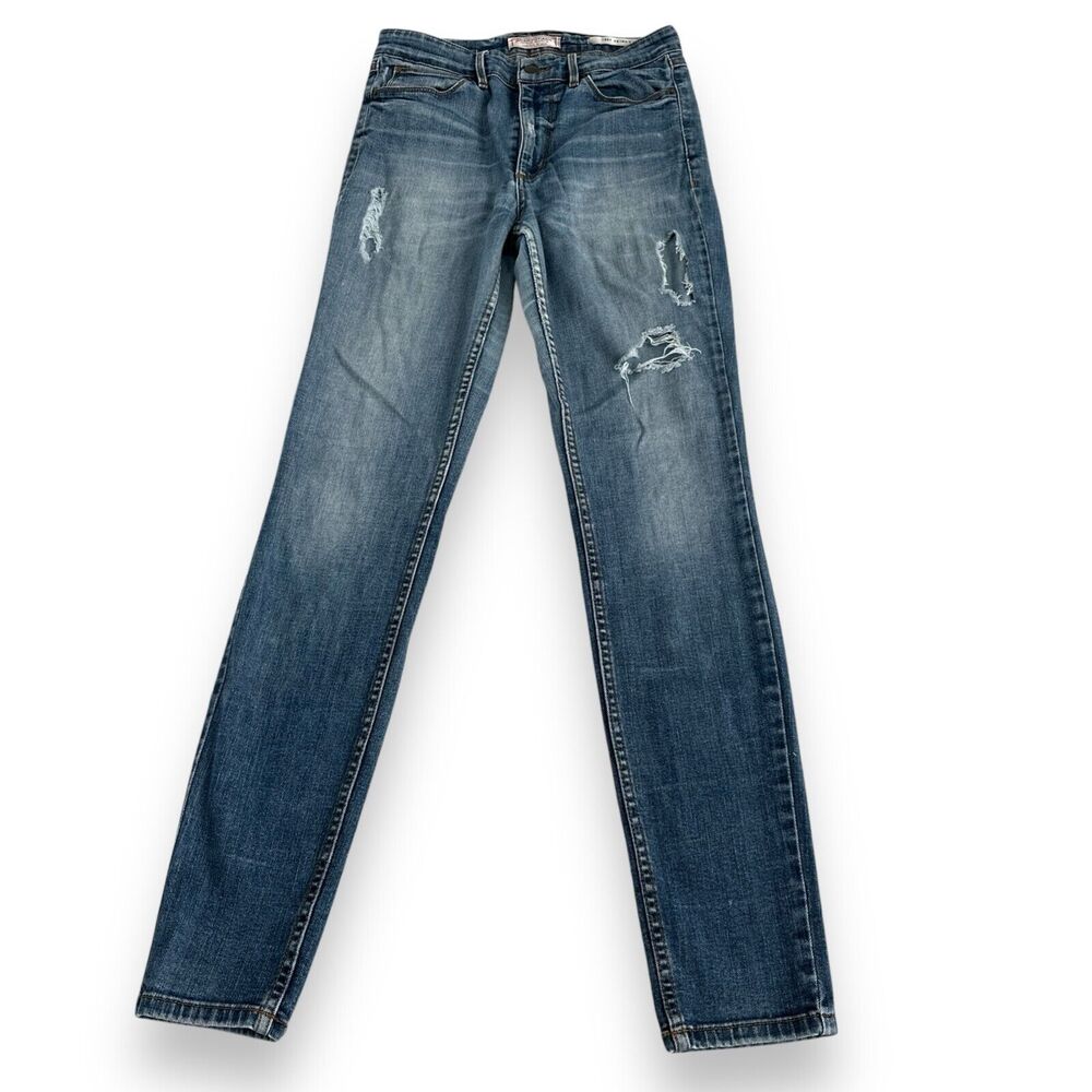 Guess Jeans 1981 Skinny Size 27 Distressed Womens Jeans Blue Pants Holes